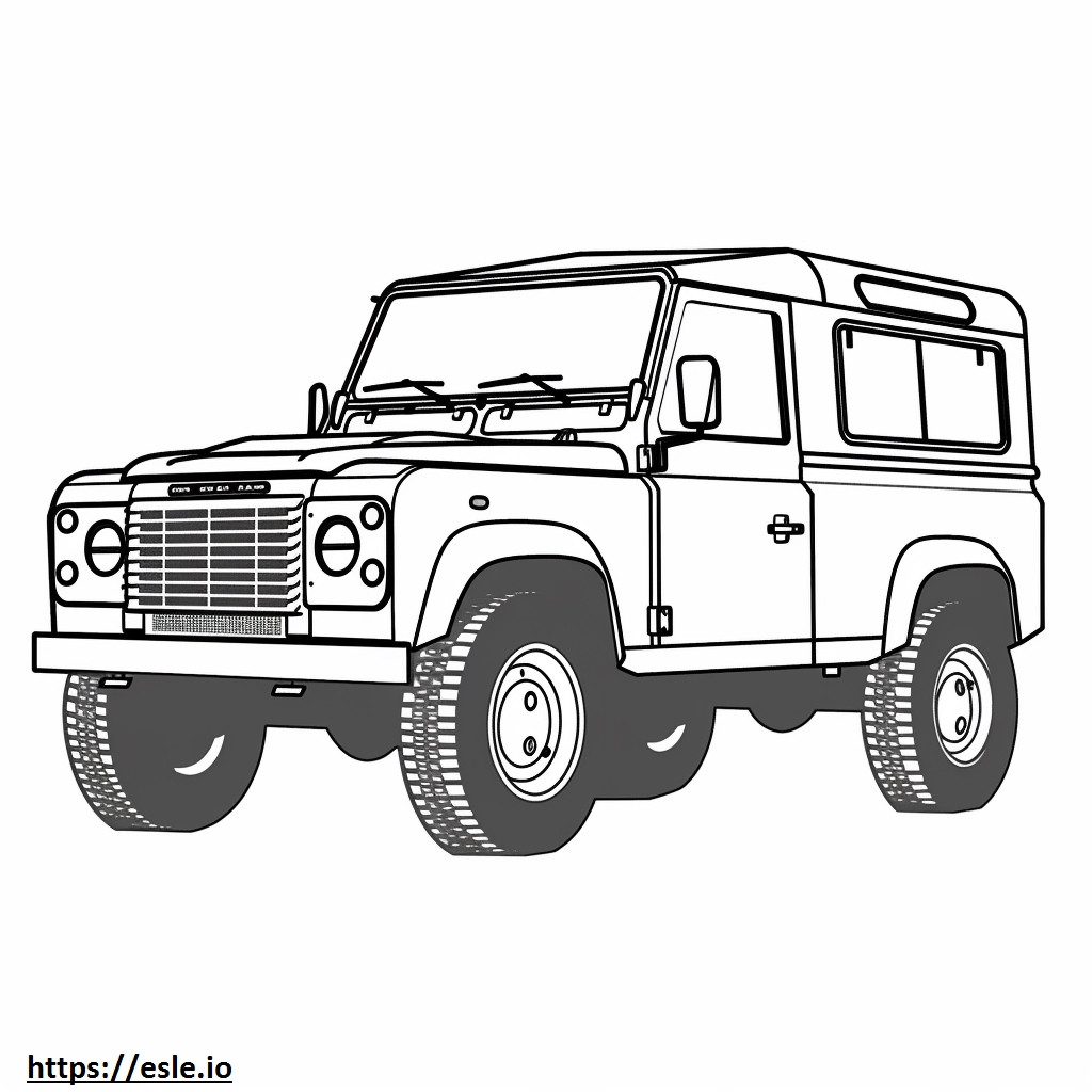 Land Rover Defender 130 P400 MHEV 2024 coloring page