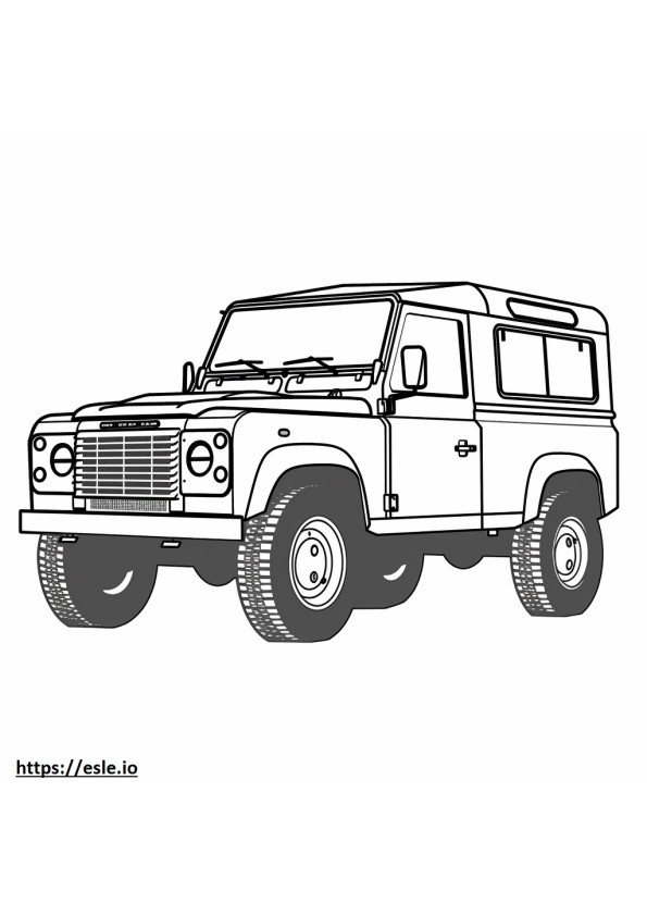 Land Rover Defender 130 P400 MHEV 2024 coloring page