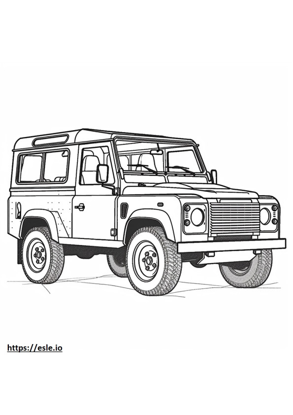 Land Rover Defender 130 Outbound 2024 coloring page