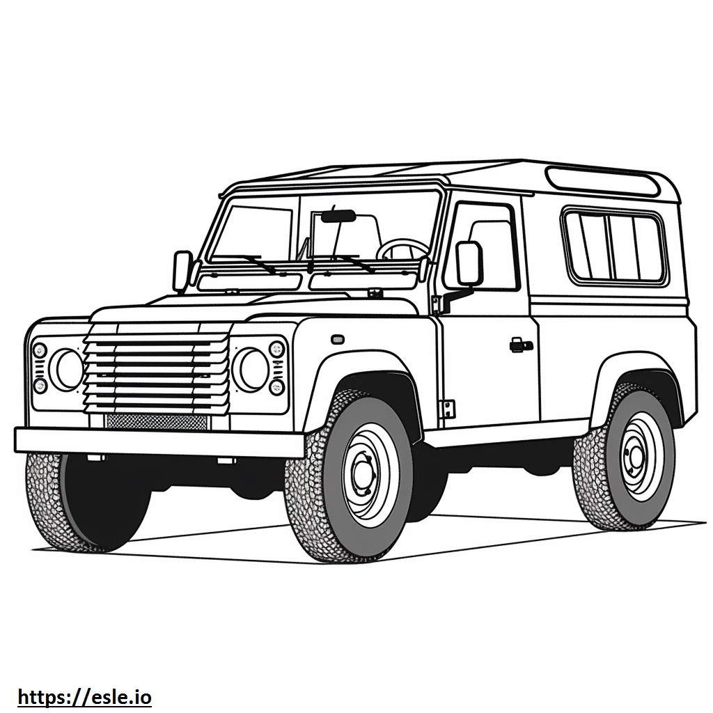 Land Rover Defender 130 Outbound 2024 coloring page
