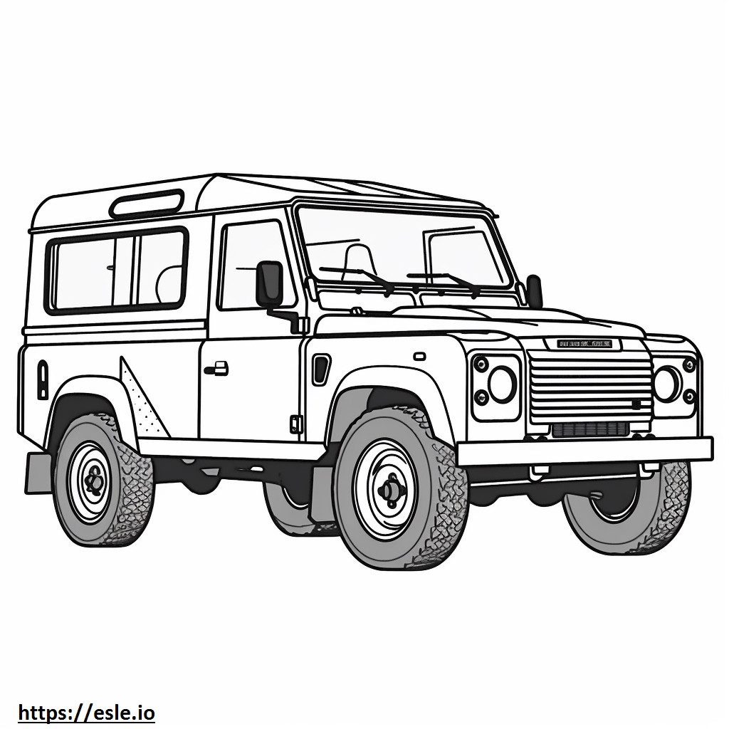 Land Rover Defender 130 Saída 2024 para colorir