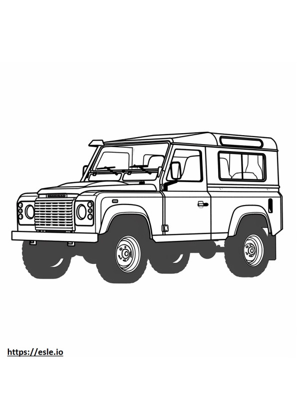 Land Rover Defender 130 Saída 2024 para colorir