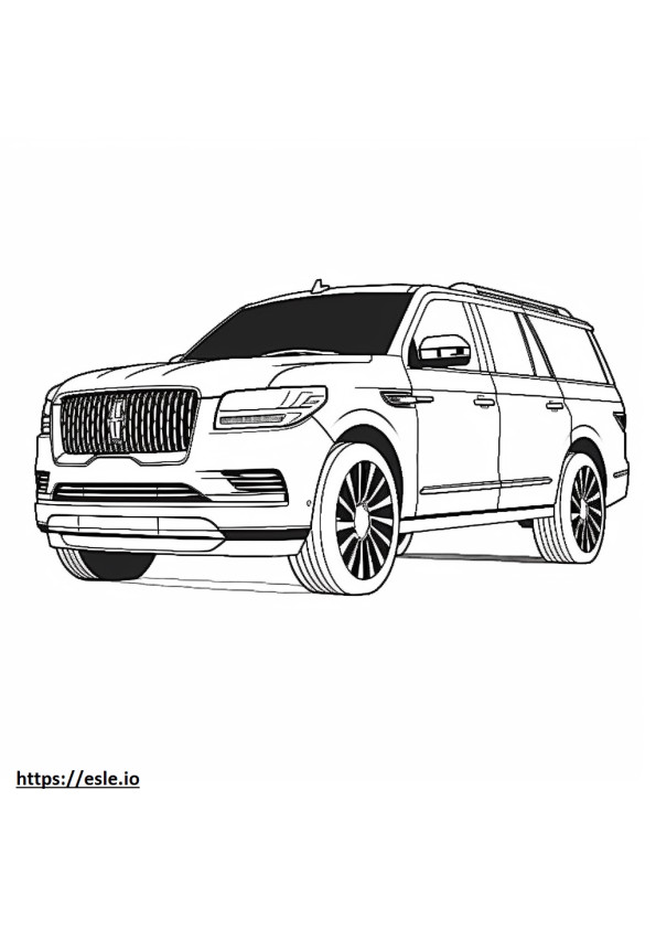 Lincoln Navigator 4WD 2024 coloring page