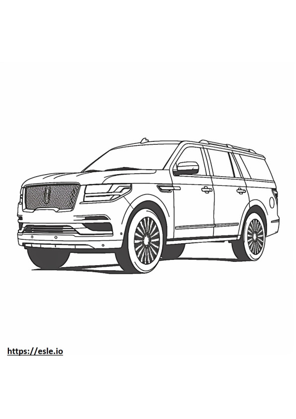 Lincoln Navigator 4WD 2024 coloring page