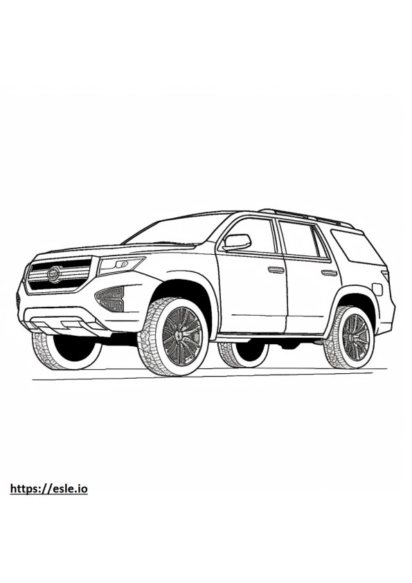 Nissan Pathfinder 4WD Platinum 2024 coloring page