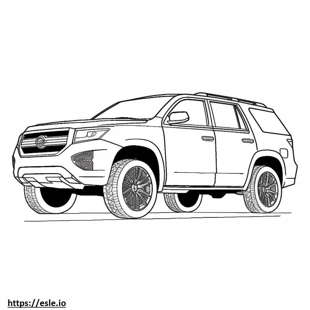 Nissan Pathfinder 4WD Platinum 2024 Coloring Page