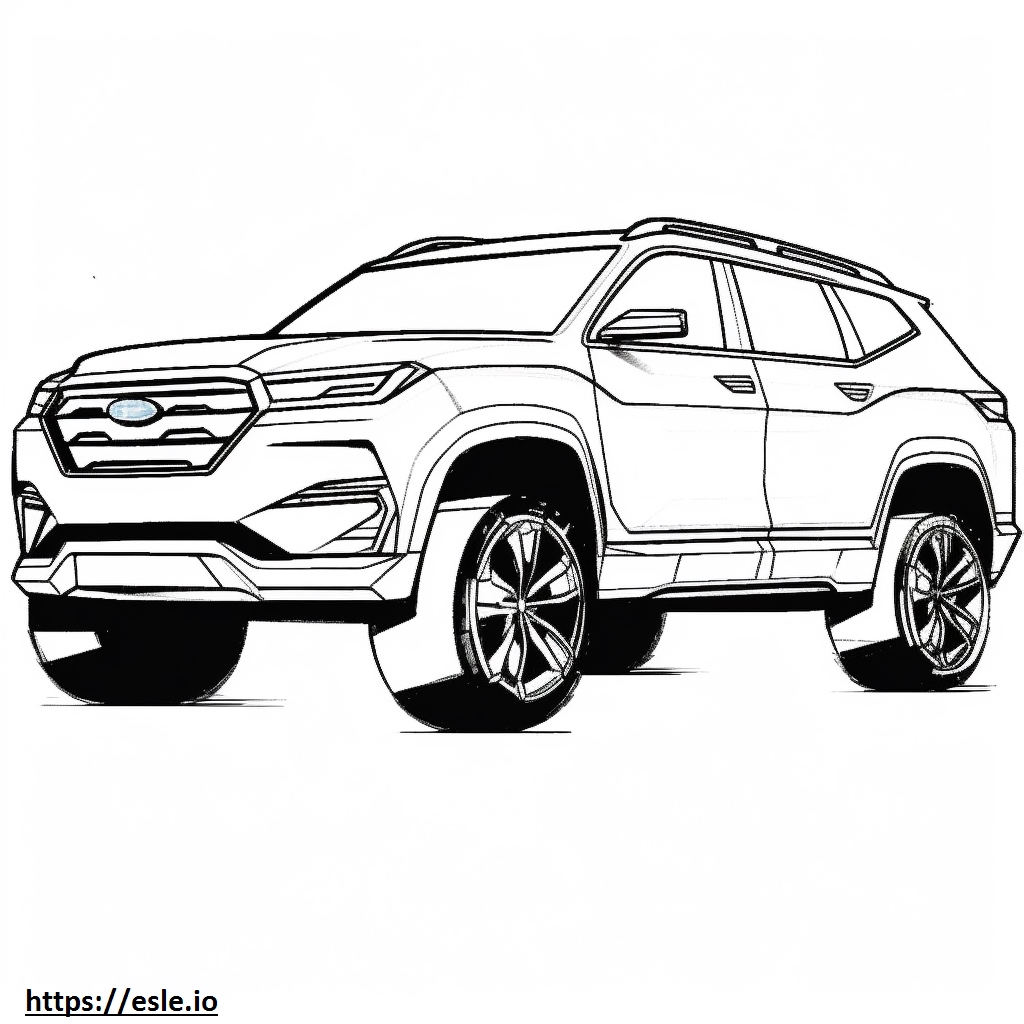 Subaru Ascent 2024 coloring page