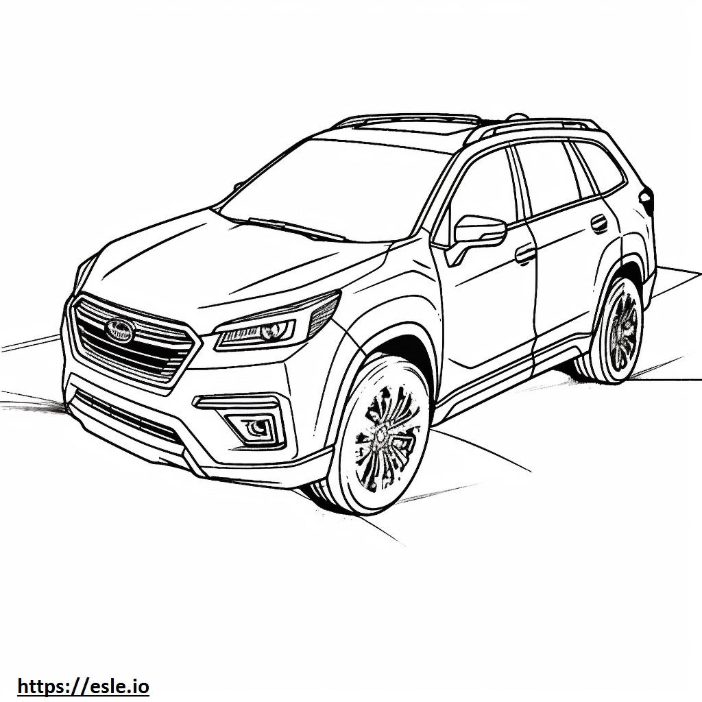 Subaru Ascent 2024 ausmalbild