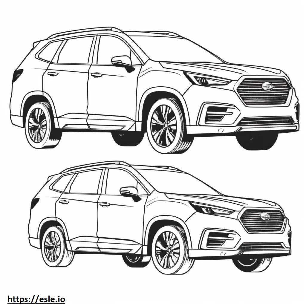 Subaru Ascensão 2024 para colorir