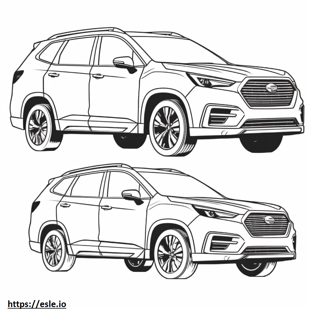 Subaru Ascent 2024 coloring page