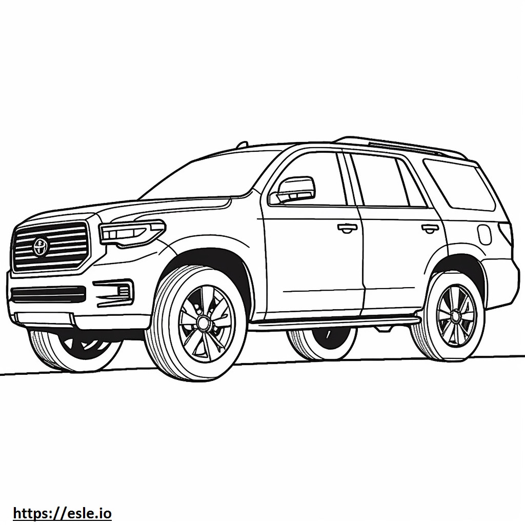 Toyota Sequoia 4WD 2024 coloring page