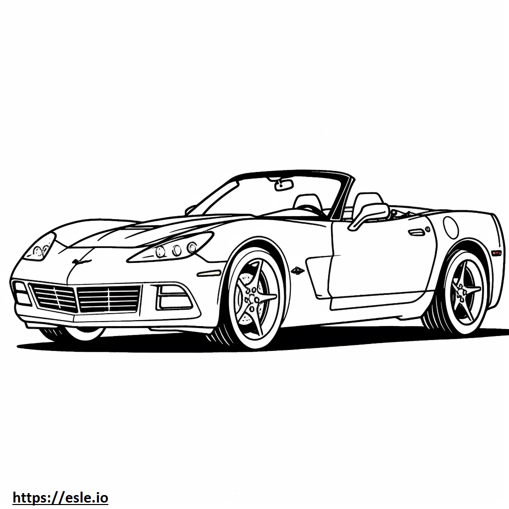 Chevrolet Corvette E-RAY 2024 coloring page