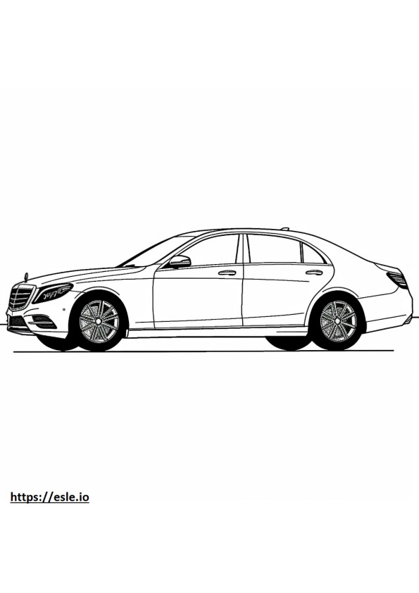 Mercedes-Benz C300 2024 coloring page