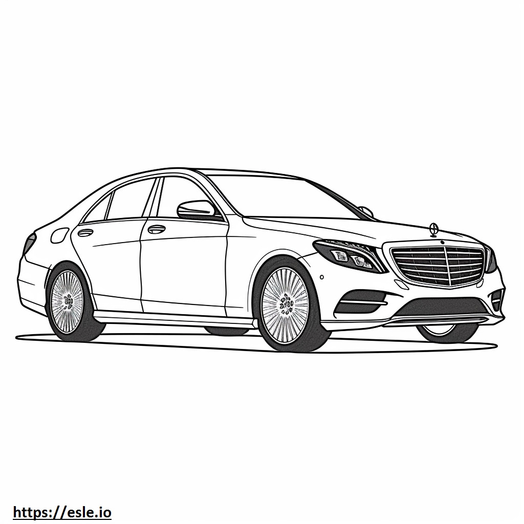 Mercedes-Benz C300 2024 coloring page