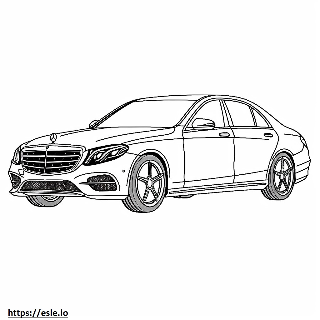 Mercedes-Benz C300 2024 para colorear e imprimir