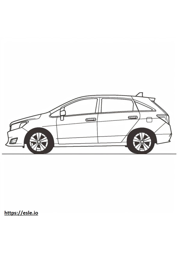 Nissan Versa 2024 coloring page