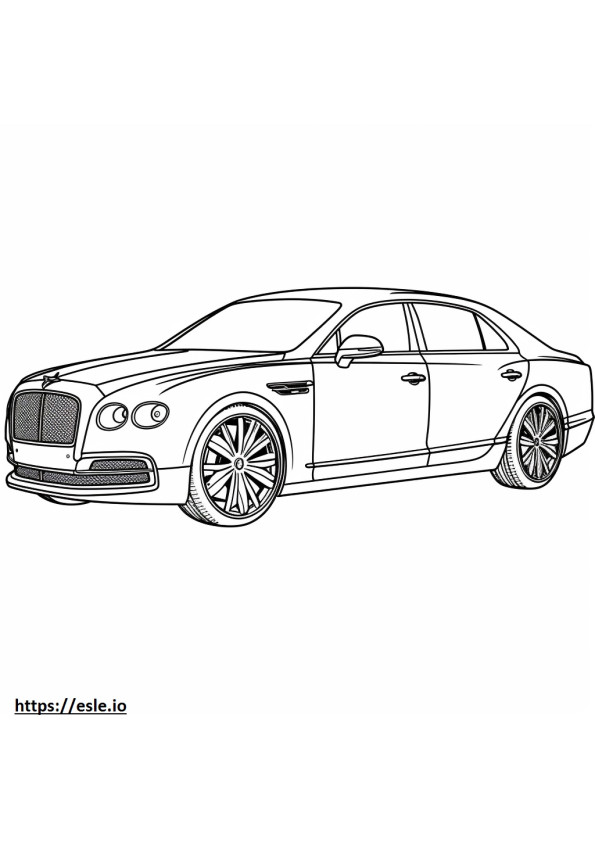 Bentley Flying Spur 2024 coloring page