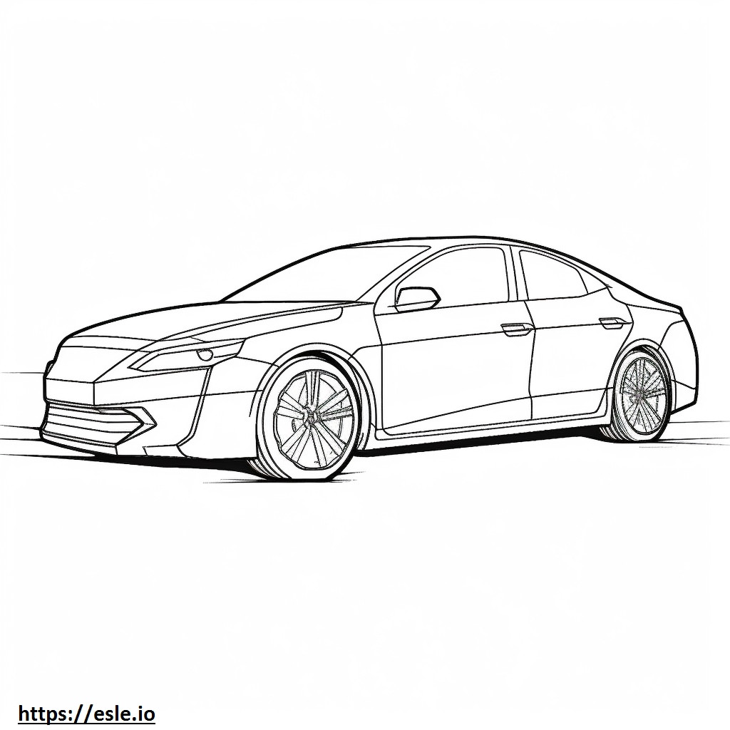 Toyota Prius 2024 coloring page