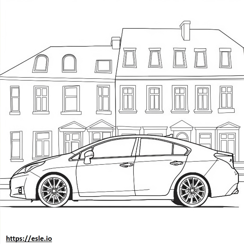 Toyota Prius 2024 para colorir