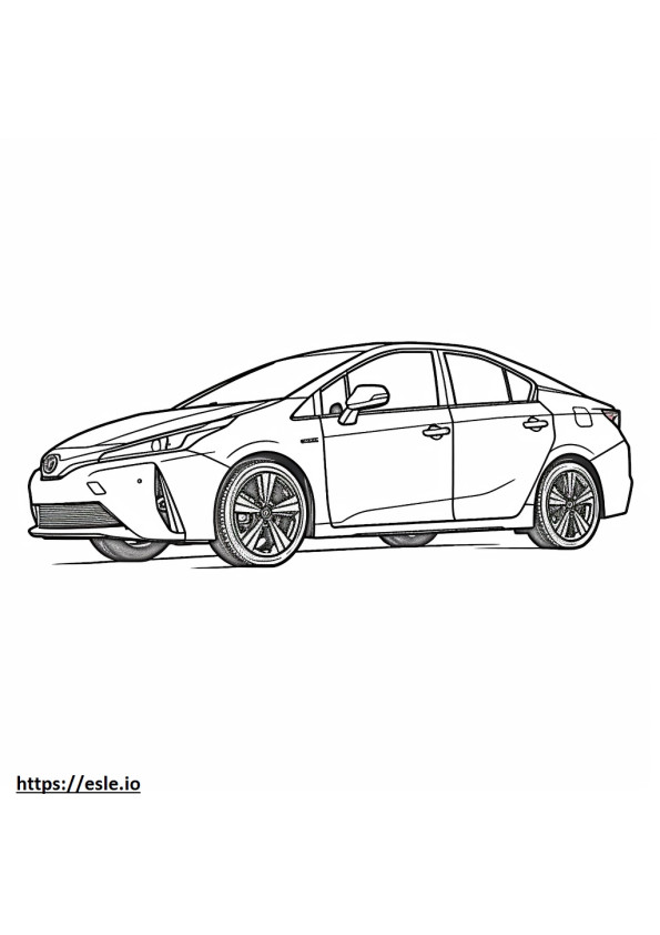 Toyota Prius AWD 2024 para colorir