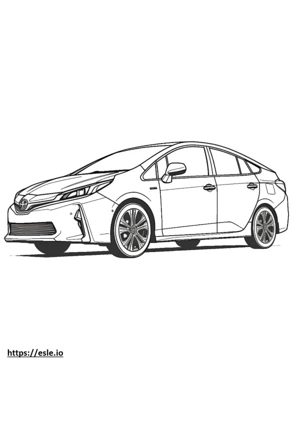 Toyota Prius AWD 2024 szinező