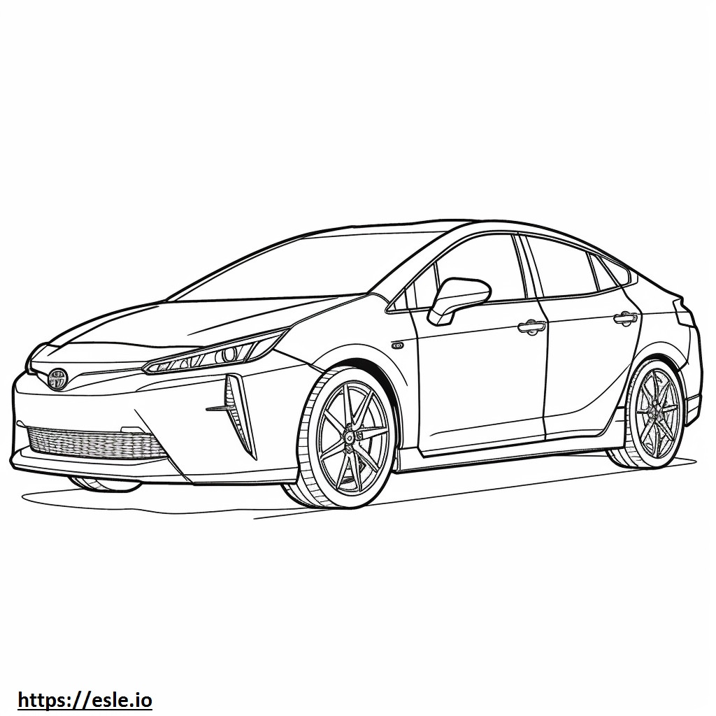 Toyota Prius AWD 2024 kolorowanka