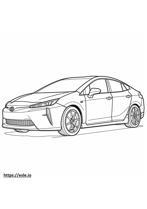 Toyota Prius AWD 2024 para colorir