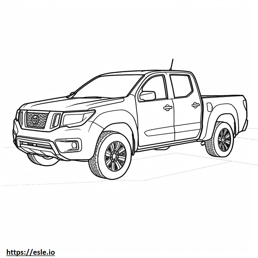 Nissan Frontier 2WD 2024 coloring page