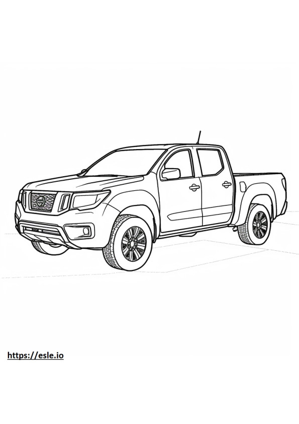 Nissan Frontier 2WD 2024 coloring page