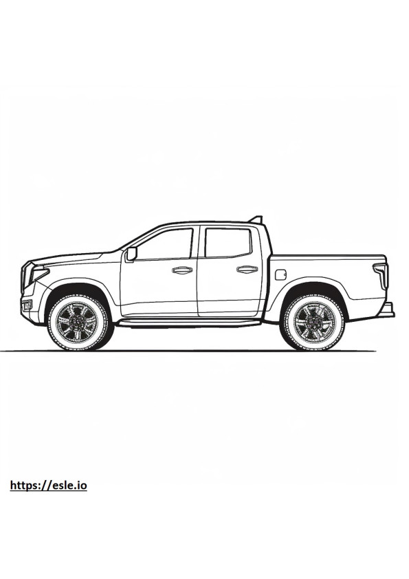 Nissan Frontier 4WD 2024 coloring page