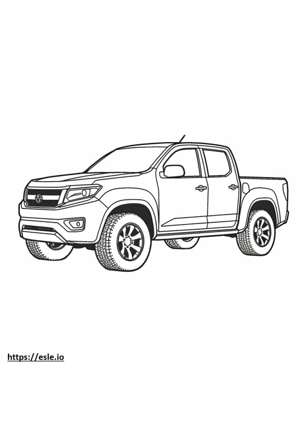 Nissan Frontier 4WD 2024 coloring page