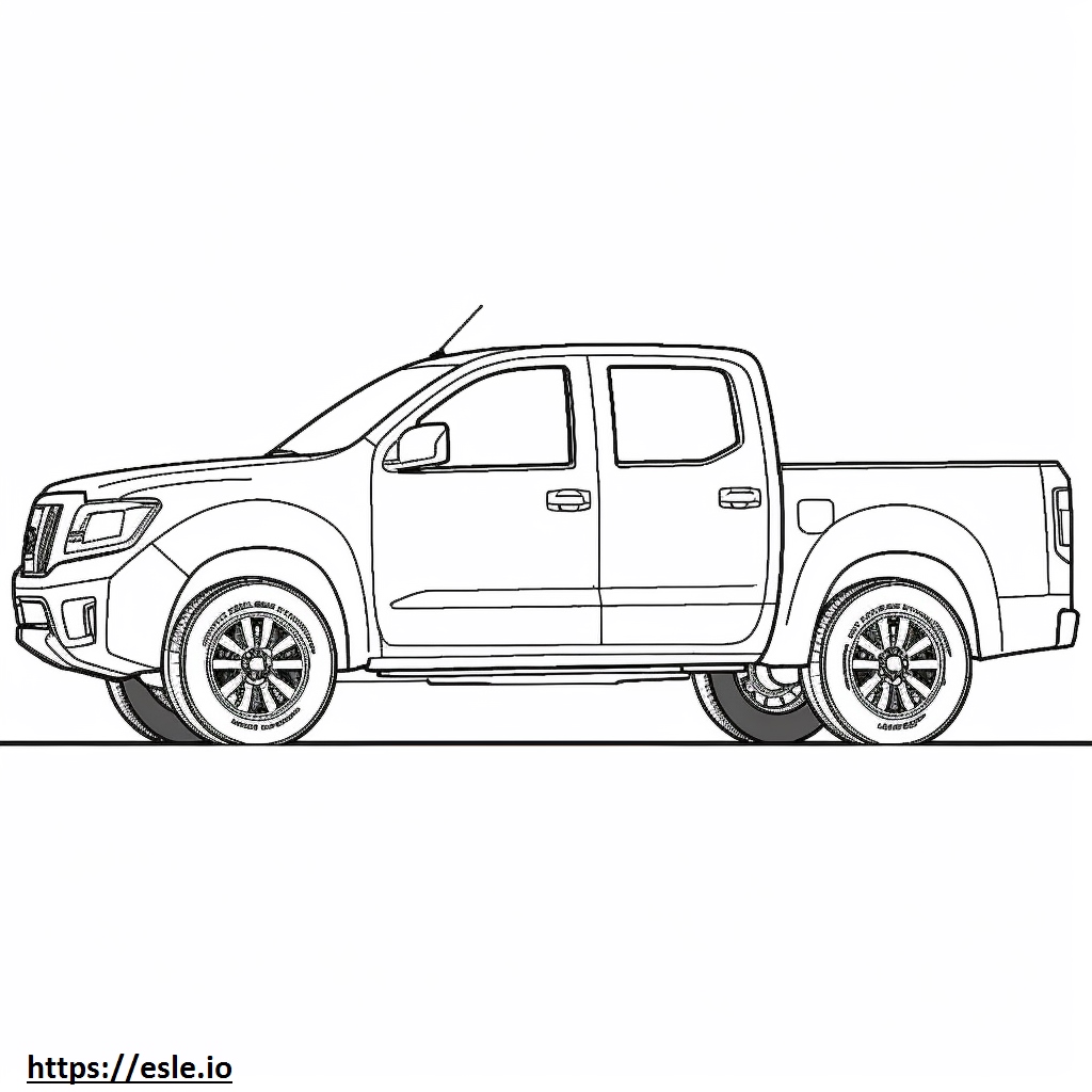 Nissan Frontier 4WD PRO4X 2024 coloring page