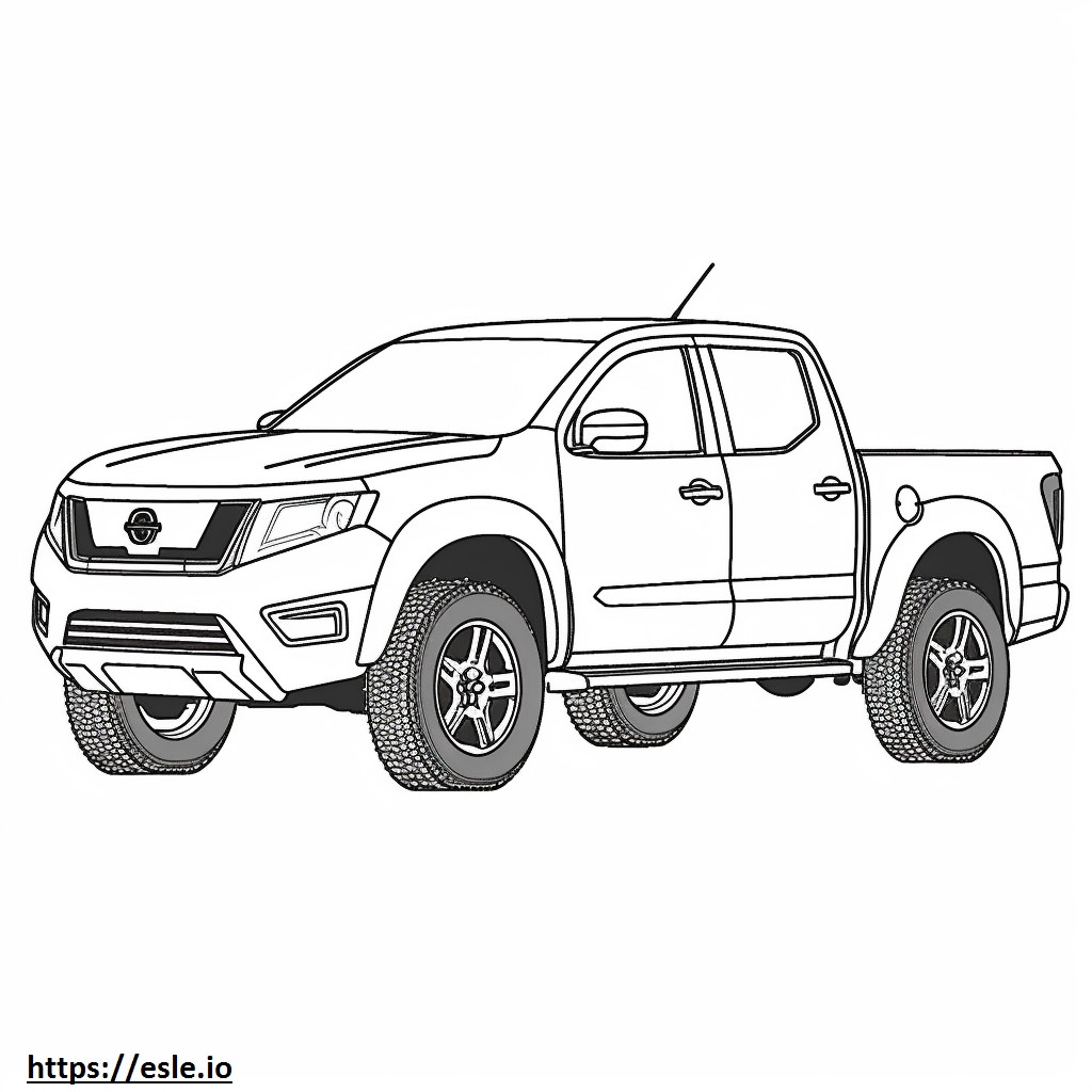 Nissan Frontier 4WD PRO4X 2024 coloring page