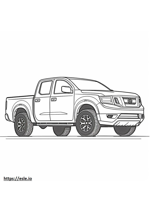 Nissan Frontier 4WD PRO4X 2024 coloring page