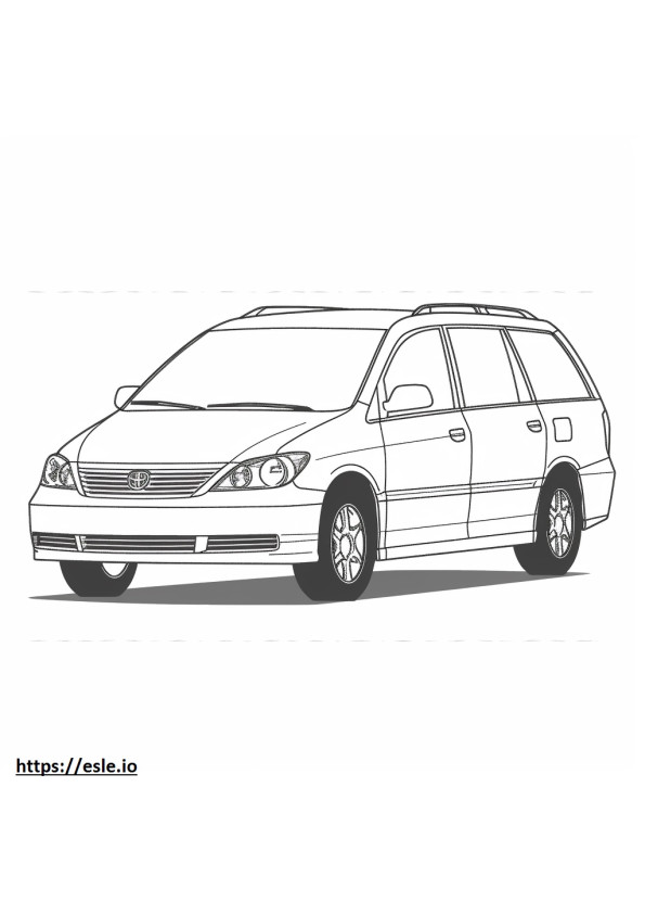 Toyota Sienna 2WD 2024 coloring page