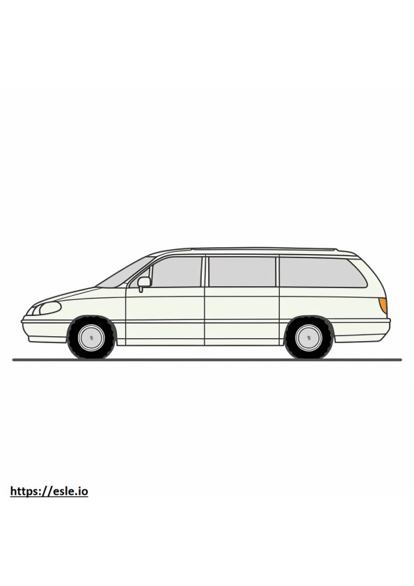 Toyota Sienna 2WD 2024 coloring page