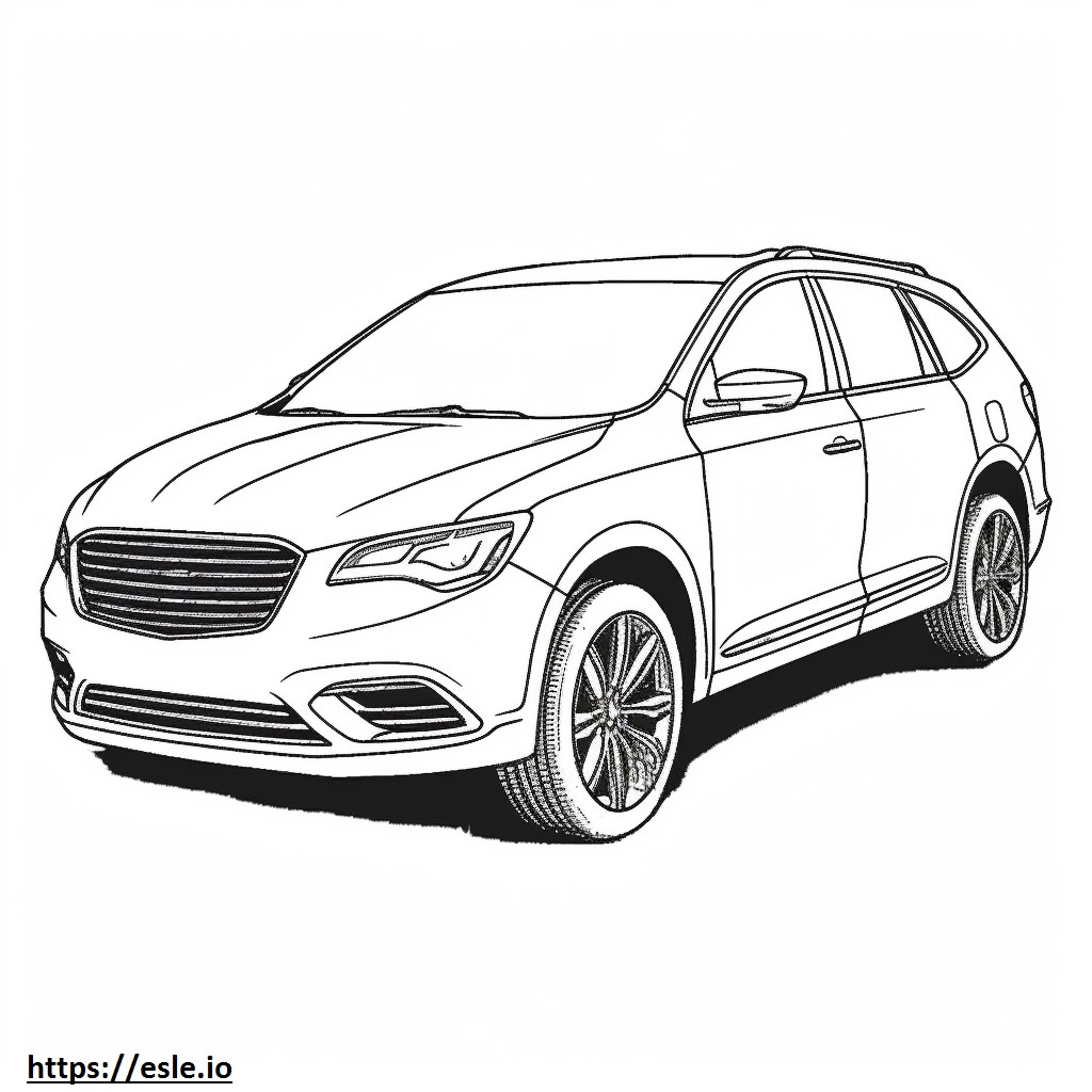 Chrysler Pacifica AWD 2024 coloring page