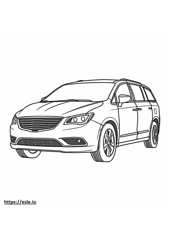 Chrysler Pacifica AWD 2024 coloring page
