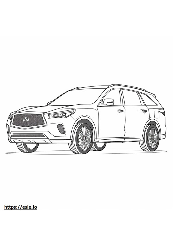 Infiniti QX50 2024 coloring page