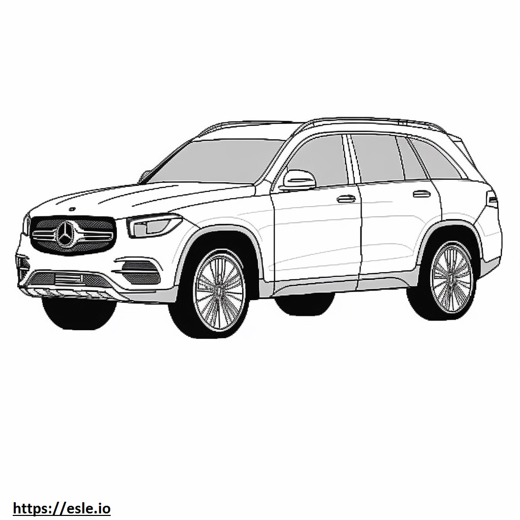 Mercedes-Benz GLC300 2024 kolorowanka