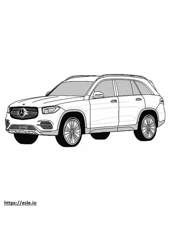 Mercedes-Benz GLC300 2024 gambar mewarnai
