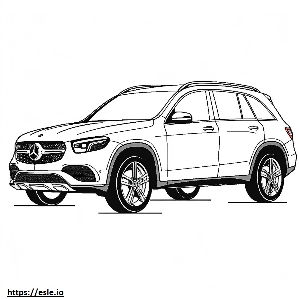 Mercedes-Benz GLC300 2024 coloring page
