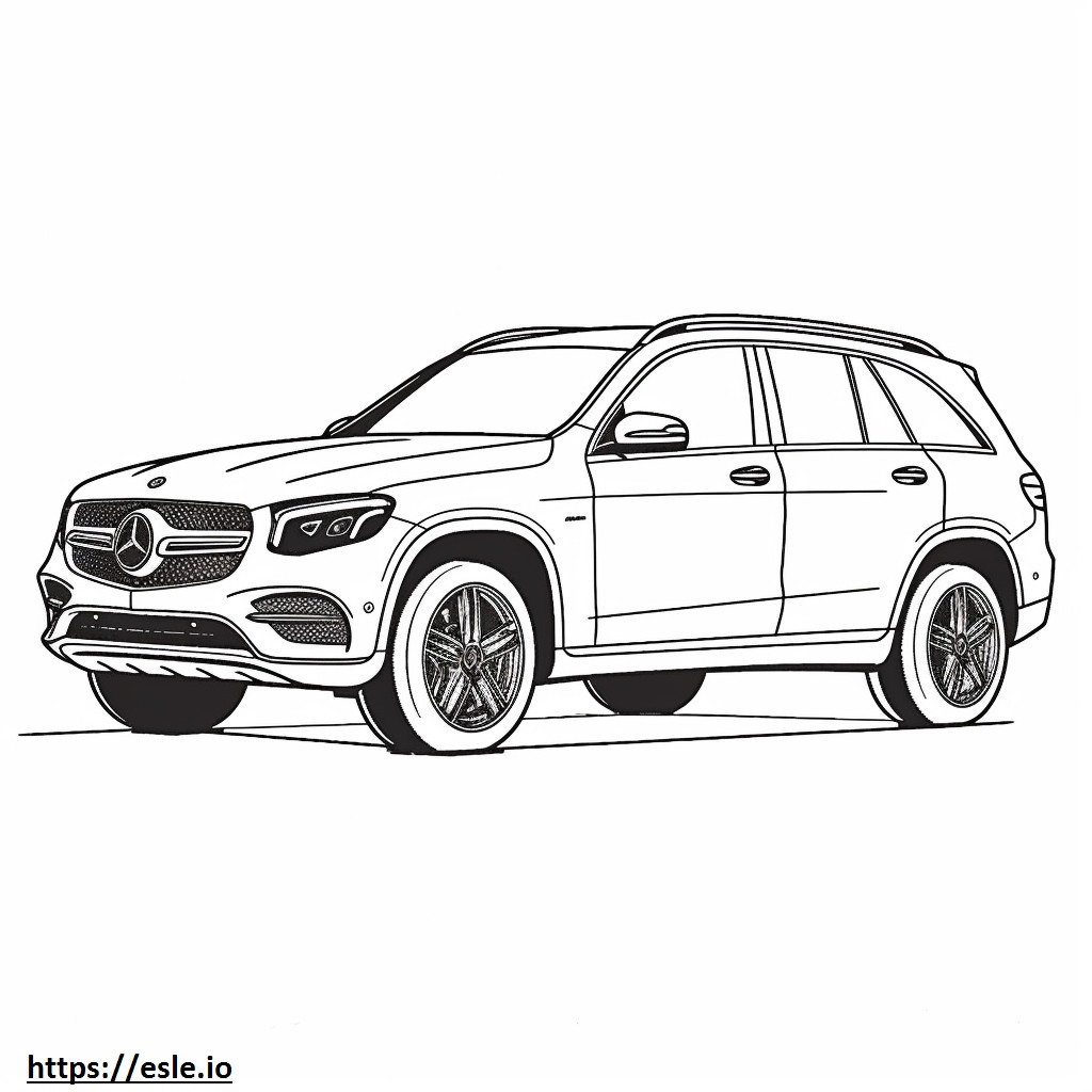 Mercedes-Benz GLC300 2024 para colorir