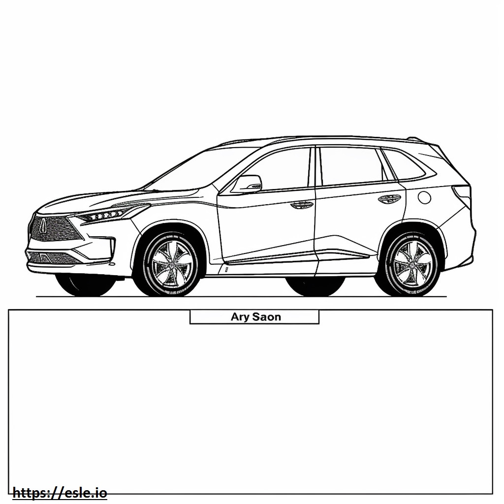 Acura RDX AWD 2024 para colorir