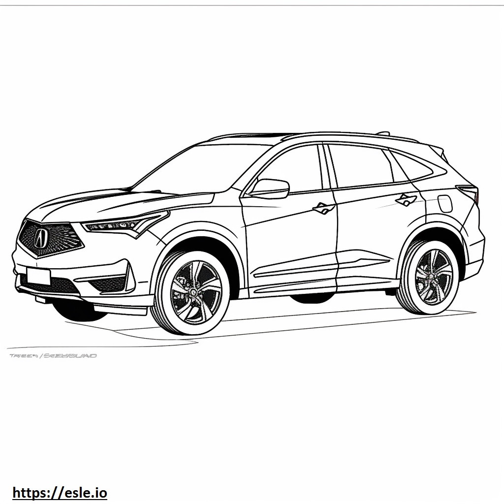 Acura RDX AWD A-SPEC 2024 para colorir