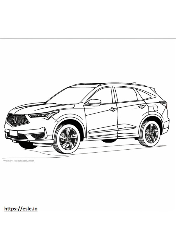 Acura RDX AWD A-SPEC 2024 coloring page
