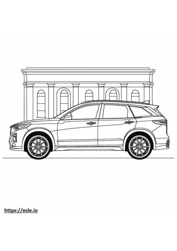 Infiniti QX50 AWD 2024 coloring page