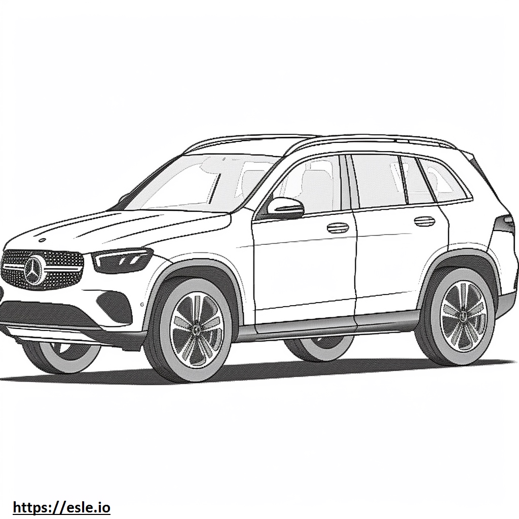Mercedes-Benz GLC300 4matic 2024 coloring page