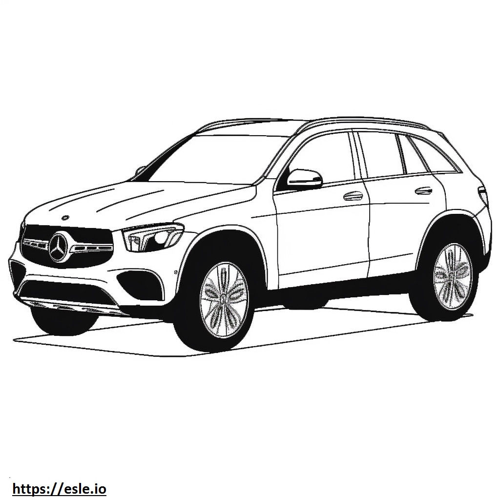 Mercedes-Benz GLC300 4matic 2024 coloring page