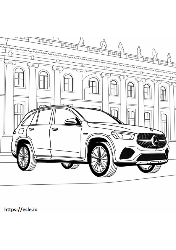 Mercedes-Benz GLC300 4matic 2024 coloring page
